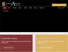 Tablet Screenshot of cucinaaurora.com